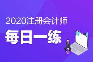 2022注册会计师每日一练